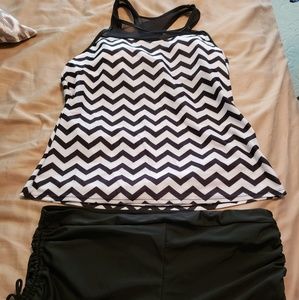 Tankini-two piece bathing suit
